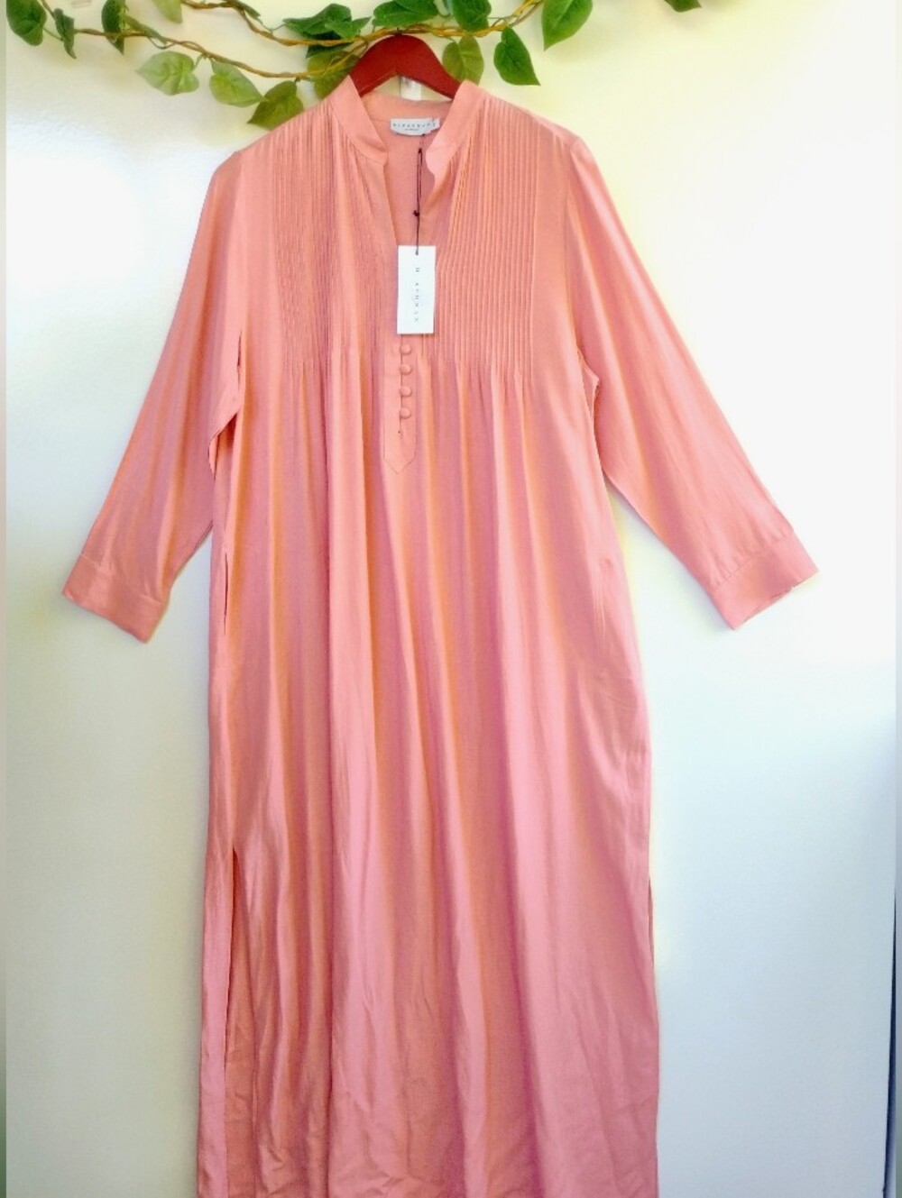 NWT Harshman Giles Caftan Peach Size SMALL